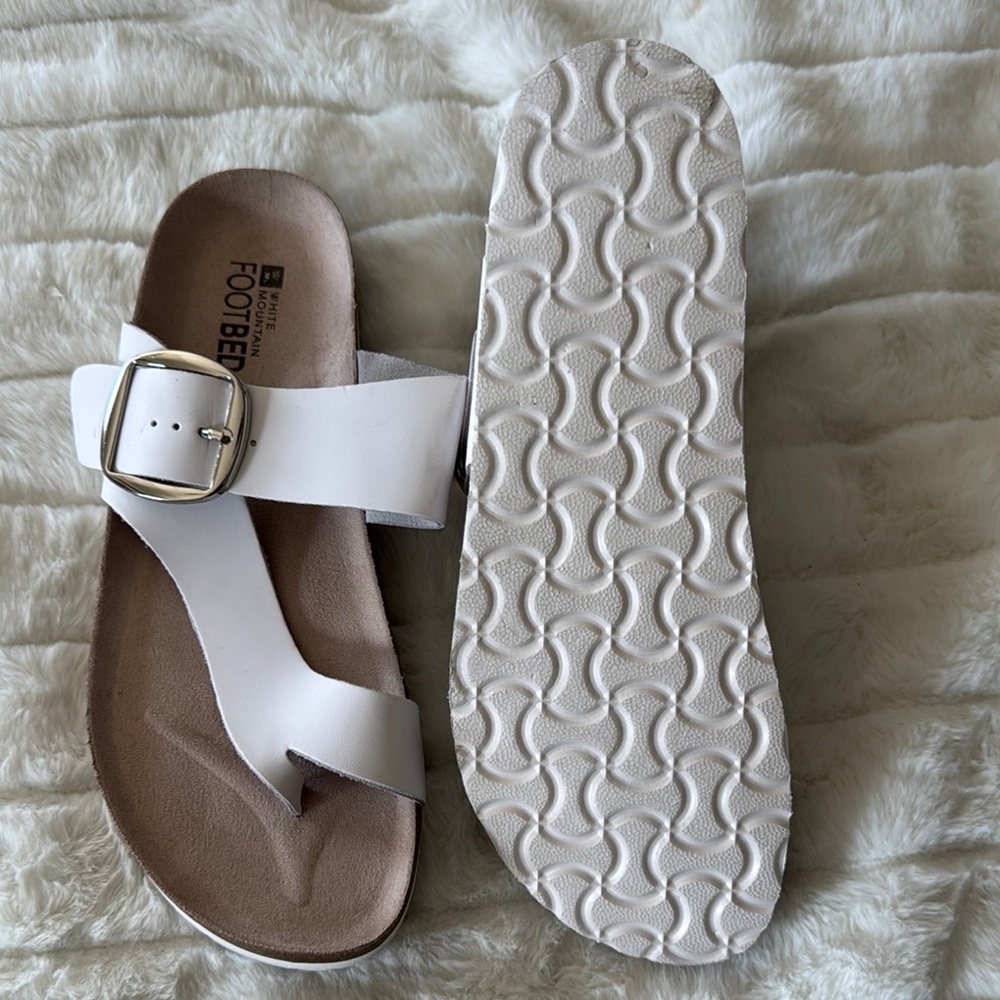 White Mountain White Cross-Strap Sandals - Picture 3 of 9